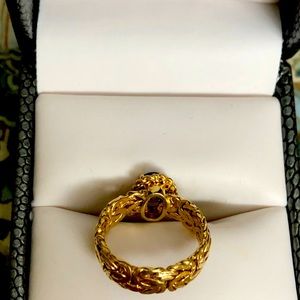 Byzatine Bezel Set Tanzanite